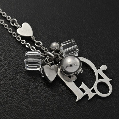 Christian DIOR Logo Heart Chain Necklace And Pendant / Alloy / Plating - 10.3g