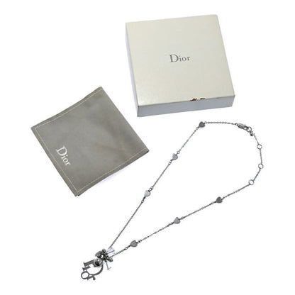 Christian DIOR Logo Heart Chain Necklace And Pendant / Alloy / Plating - 10.3g