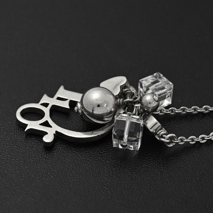 Christian DIOR Logo Heart Chain Necklace And Pendant / Alloy / Plating - 10.3g