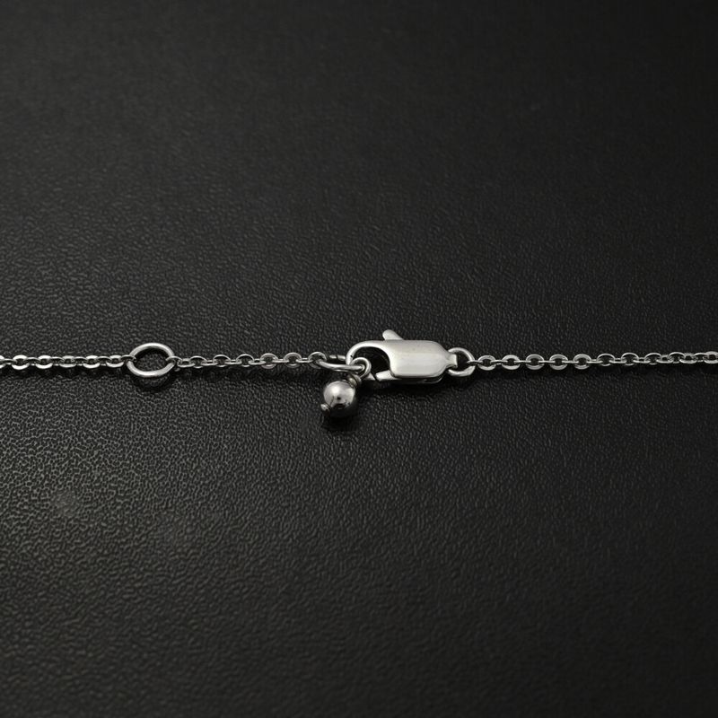 Christian DIOR Logo Heart Chain Necklace And Pendant / Alloy / Plating - 10.3g