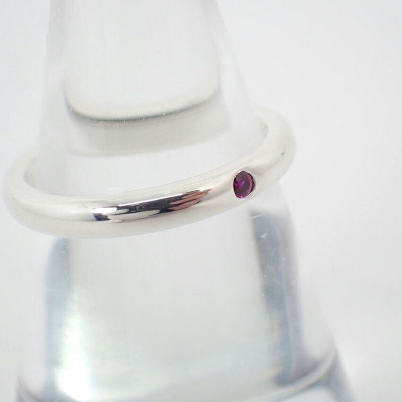 Tiffany & Co / 925 / Ruby / Stacking Band Ring / No.10 / J89-10
