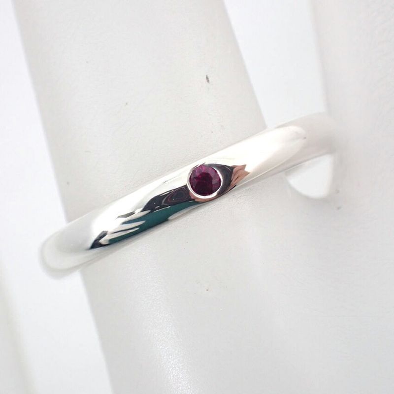 Tiffany & Co / 925 / Ruby / Stacking Band Ring / No.10 / J89-10