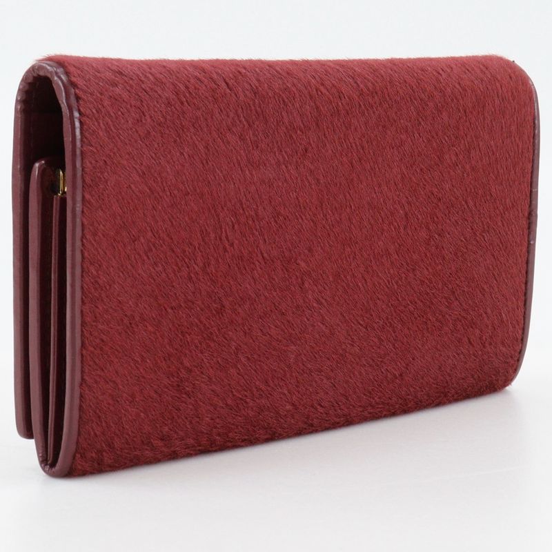 Gucci Gamauchi Vintage 035.0416.1906.0 Halaco×leather Red Ladies Long Wallet