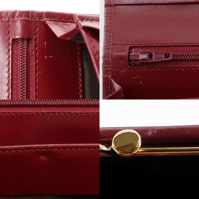 Gucci Gamauchi Vintage 035.0416.1906.0 Halaco×leather Red Ladies Long Wallet