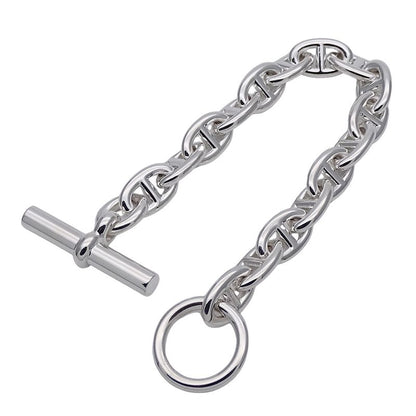 Hermes Bracelet Chaine D'ancre PM Ladies Brand Sv925 16 Frames Silver Jewelry
