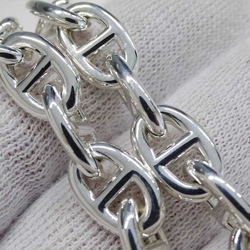 Hermes Bracelet Chaine D'ancre PM Ladies Brand Sv925 16 Frames Silver Jewelry