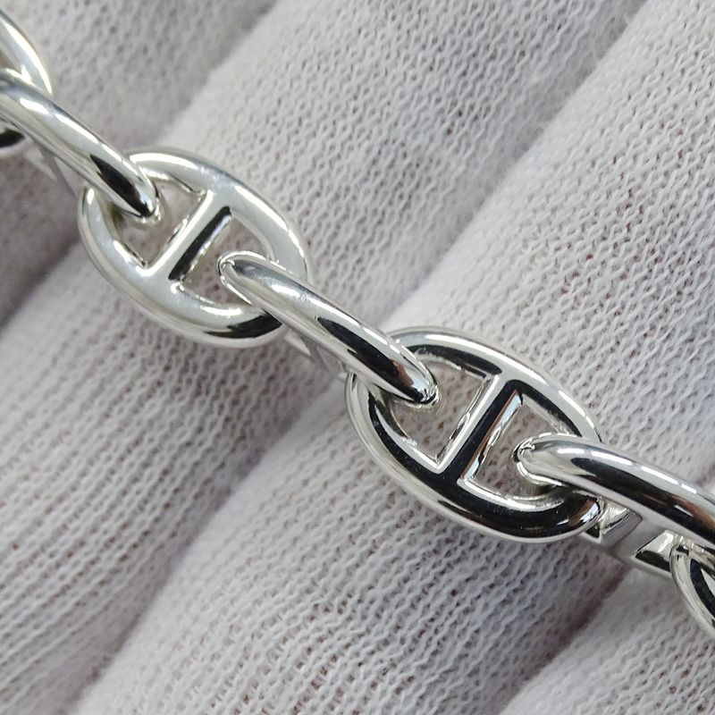 Hermes Bracelet Chaine D'ancre PM Ladies Brand Sv925 16 Frames Silver Jewelry