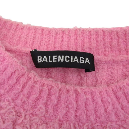Balenciaga Embroidered Logo Knit Top Men's Pink S 628740 20AW S
