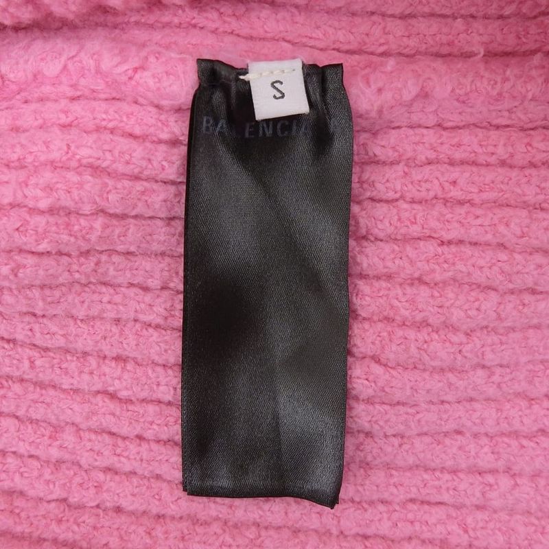 Balenciaga Embroidered Logo Knit Top Men's Pink S 628740 20AW S