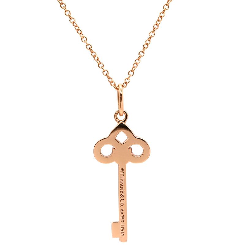 Tiffany & Co Tiffany & Co Necklace Fleur de Liskey Diamond Mini Pendant 18k