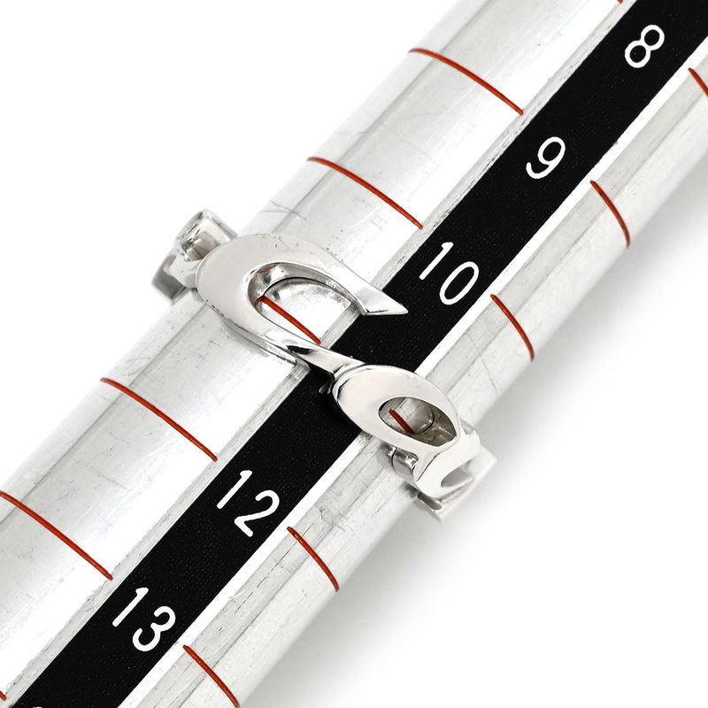 Cartier Ring Signature Ring 18k White Gold Diamond White Gold #51 Christmas