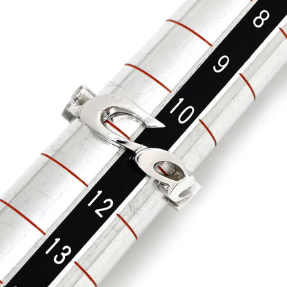 Cartier Ring Signature Ring 18k White Gold Diamond White Gold #51 Christmas