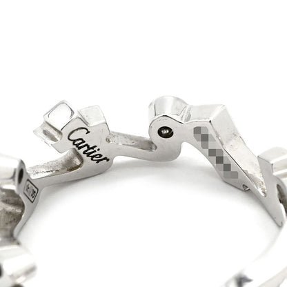 Cartier Ring Signature Ring 18k White Gold Diamond White Gold #51 Christmas