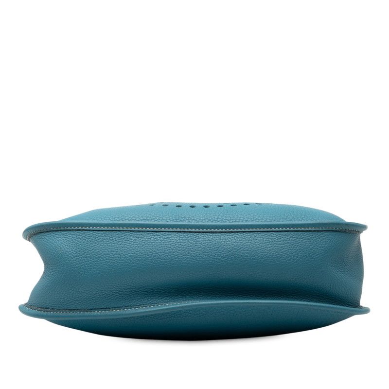 Hermes Evelyn 1 GM Blue Jean Taurillon Cles Mance Women Hermes