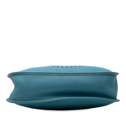 Hermes Evelyn 1 GM Blue Jean Taurillon Cles Mance Women Hermes