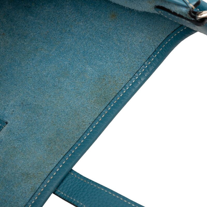 Hermes Evelyn 1 GM Blue Jean Taurillon Cles Mance Women Hermes