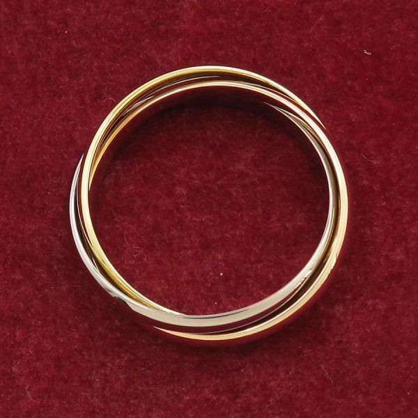 Cartier Trinity Ring /sm#60(size Near Size 20) [none Fee Gift [A Rank