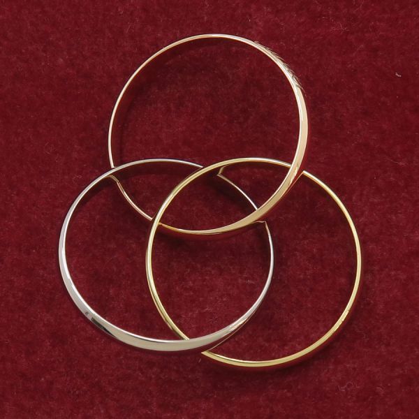Cartier Trinity Ring /sm#60(size Near Size 20) [none Fee Gift [A Rank