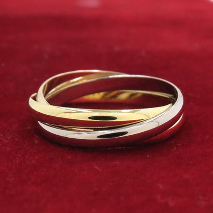 Cartier Trinity Ring /sm#60(size Near Size 20) [none Fee Gift [A Rank
