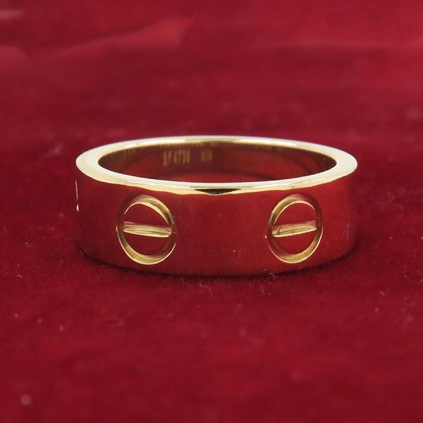 Cartier Love Ring #47 (size Near Size 7) [none Fee Gift [A Rank]