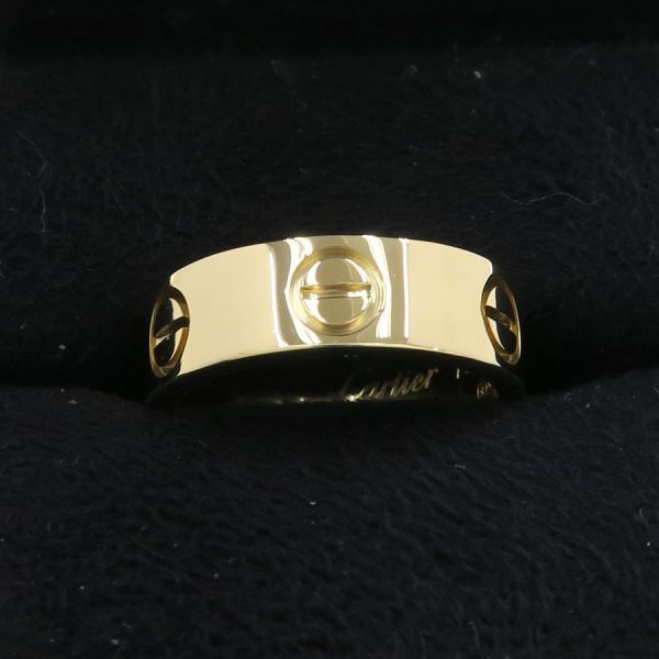 Cartier Love Ring #47 (size Near Size 7) [none Fee Gift [A Rank]