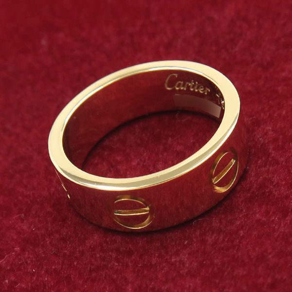 Cartier Love Ring #47 (size Near Size 7) [none Fee Gift [A Rank]