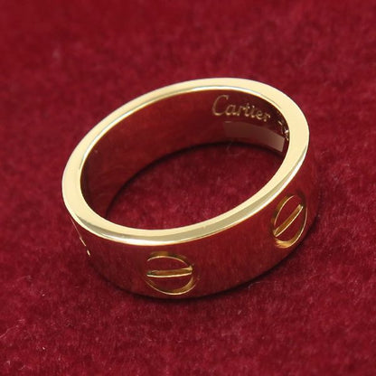 Cartier Love Ring #47 (size Near Size 7) [none Fee Gift [A Rank]