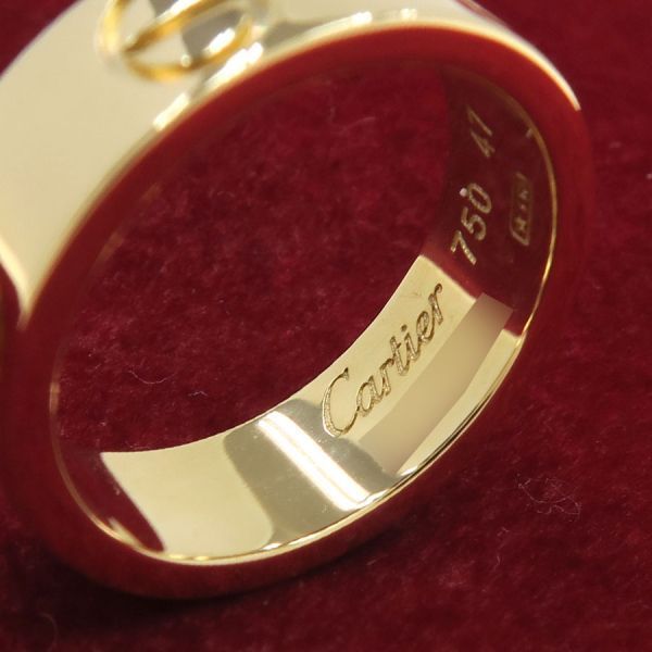 Cartier Love Ring #47 (size Near Size 7) [none Fee Gift [A Rank]