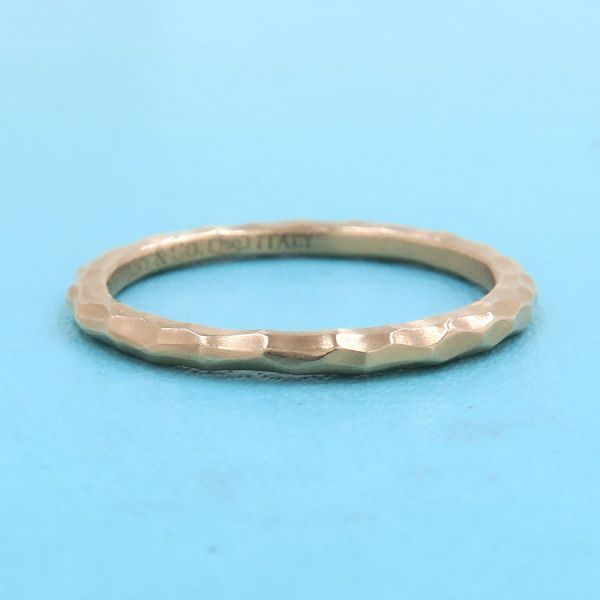 Tiffany & Co Hammered Ring #10 Approx [none Fee Gift [grade A