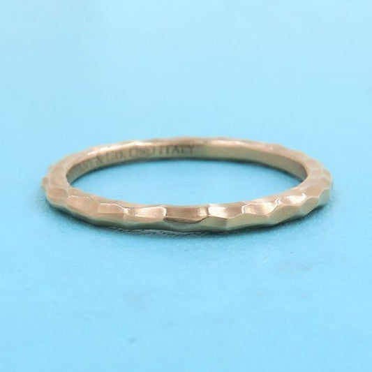 Tiffany & Co Hammered Ring #10 Approx [none Fee Gift [grade A