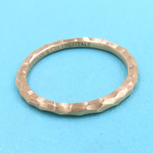 Tiffany & Co Hammered Ring #10 Approx [none Fee Gift [grade A