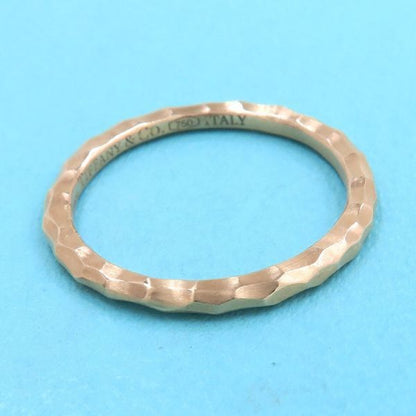 Tiffany & Co Hammered Ring #10 Approx [none Fee Gift [grade A