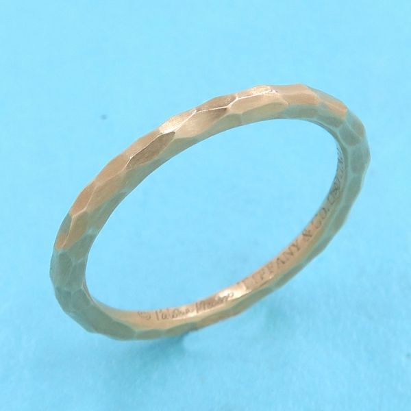 Tiffany & Co Hammered Ring #10 Approx [none Fee Gift [grade A
