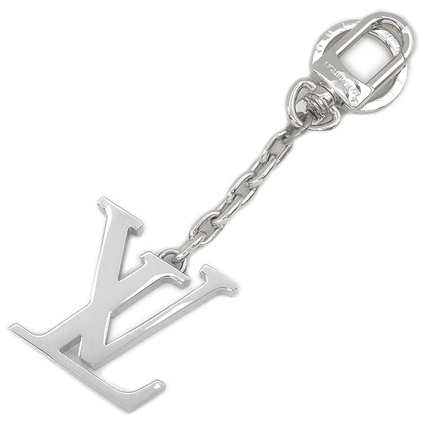 Louis Vuitton Key Holder Porte Cles Initiative LV Metal Silver Charm M65071
