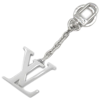 Louis Vuitton Key Holder Porte Cles Initiative LV Metal Silver Charm M65071