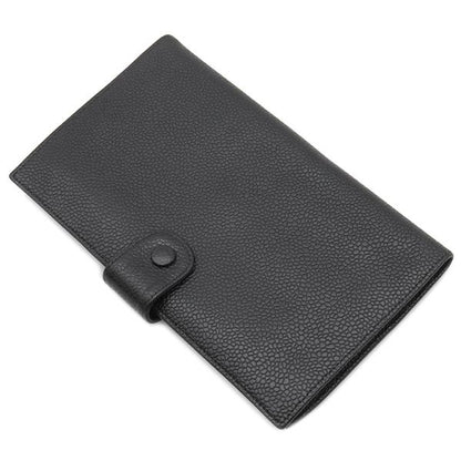 Chanel Long Wallet Coco Mark Clasp Lambskin Caviar Skin Black Gold Hardware