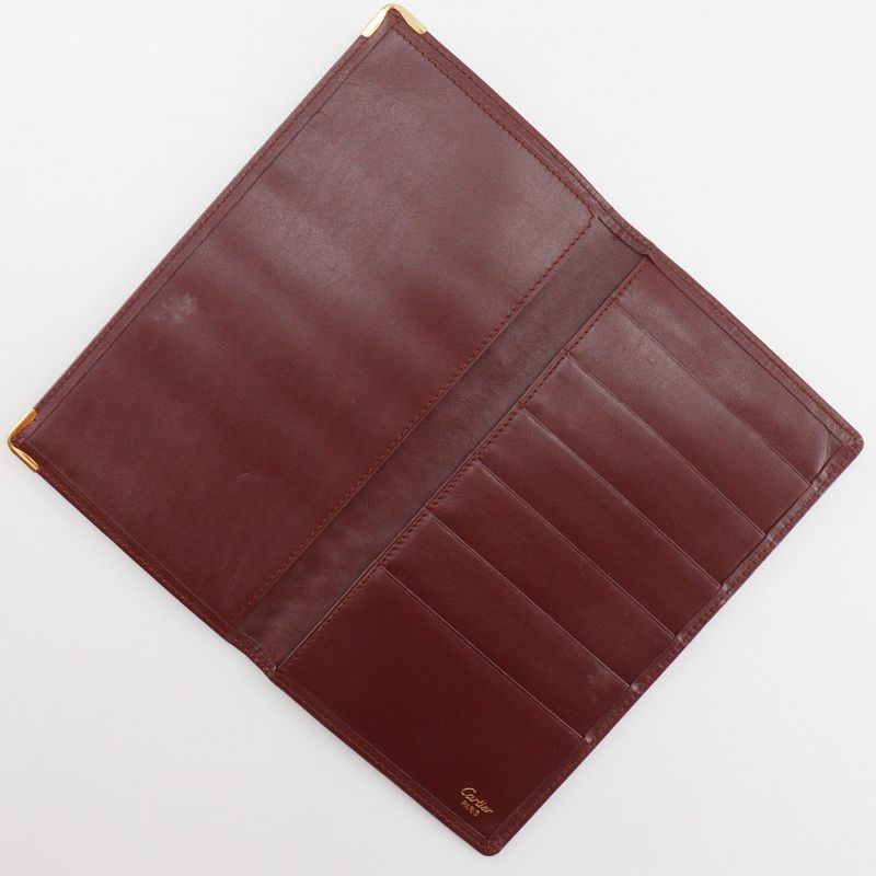 Cartier Must Line Vintage Calf Bordeaux Men's Billfold