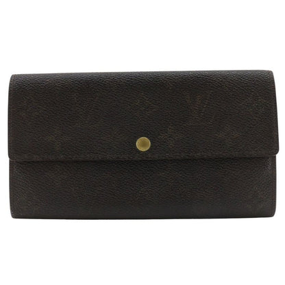 Louis Vuitton Portefeuille Sarah M61734 Monogram Canvas Brown Th1917 Unisex