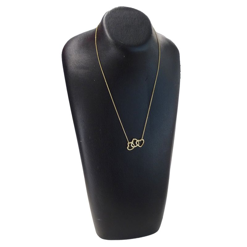 Tiffany & Co Tiffany & Co Necklace Ladies Branded Pendant 750yg Triple Heart