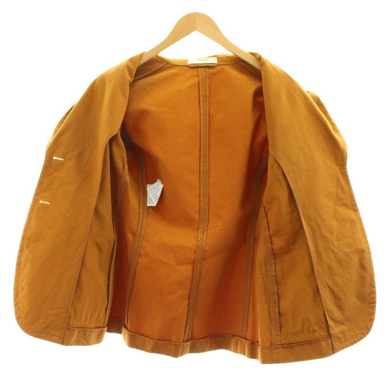 Prada Tailored Jacket 2B Cotton 40 Brown KU