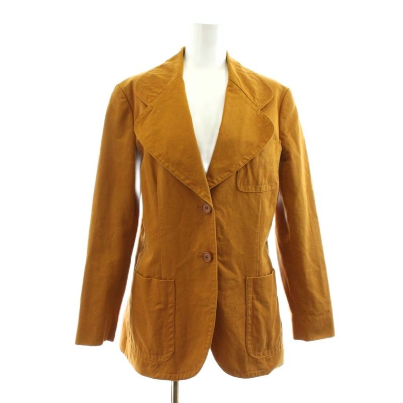 Prada Tailored Jacket 2B Cotton 40 Brown KU