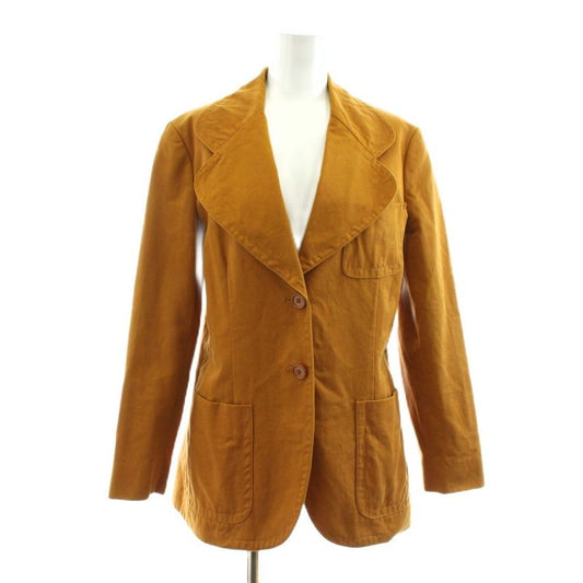 Prada Tailored Jacket 2B Cotton 40 Brown KU