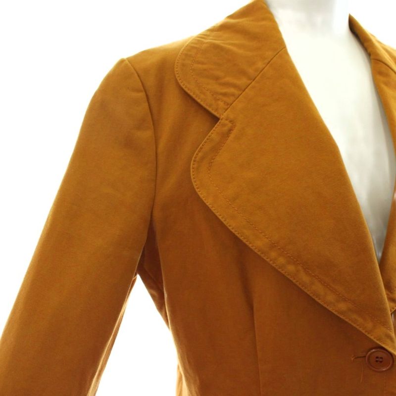Prada Tailored Jacket 2B Cotton 40 Brown KU