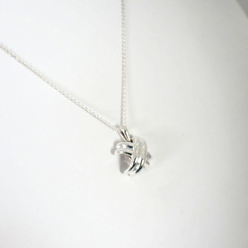 Tiffany & Co 925 Signature Cross Pendant /necklace //j88-9