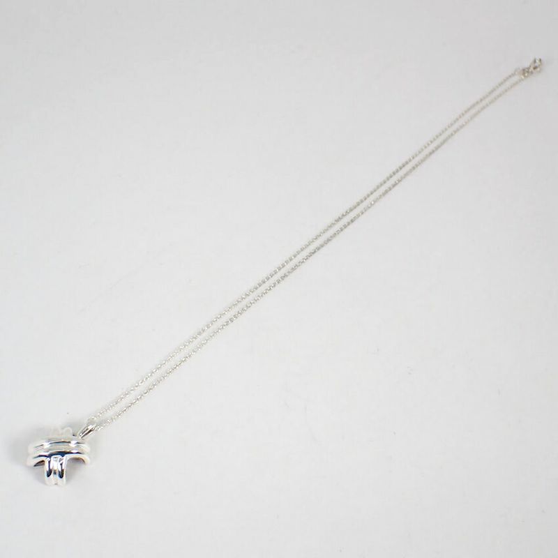 Tiffany & Co 925 Signature Cross Pendant /necklace //j88-9