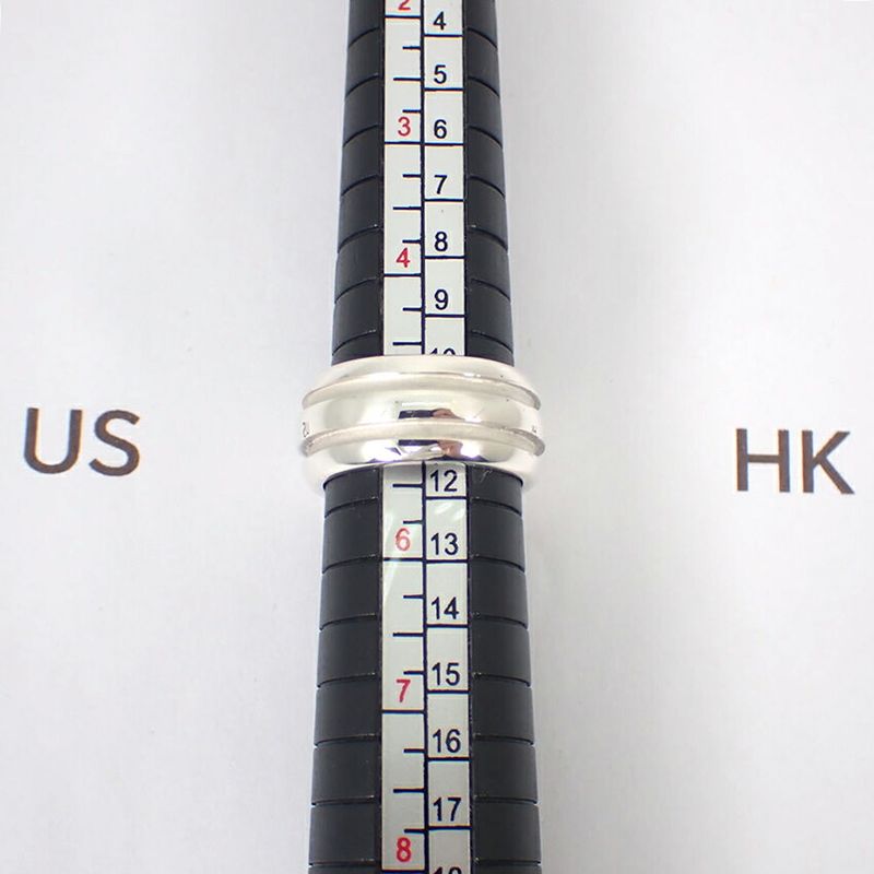 Tiffany & Co 925 Double Line Ring / #9/j88-6