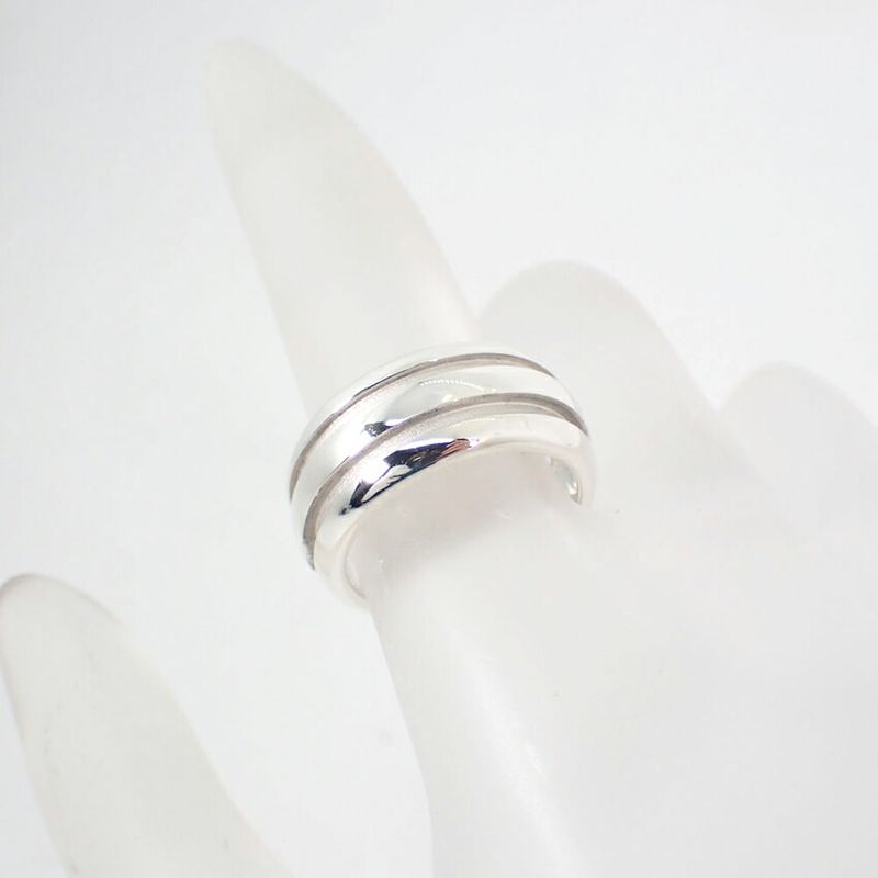 Tiffany & Co 925 Double Line Ring / #9/j88-6
