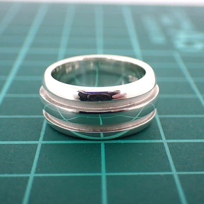 Tiffany & Co 925 Double Line Ring / #9/j88-6