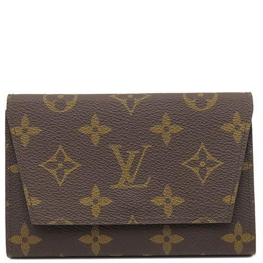 Louis Vuitton Small Trump Card Case Monogram Canvas Monogram Gold Hardware