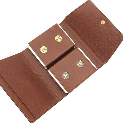 Louis Vuitton Small Trump Card Case Monogram Canvas Monogram Gold Hardware